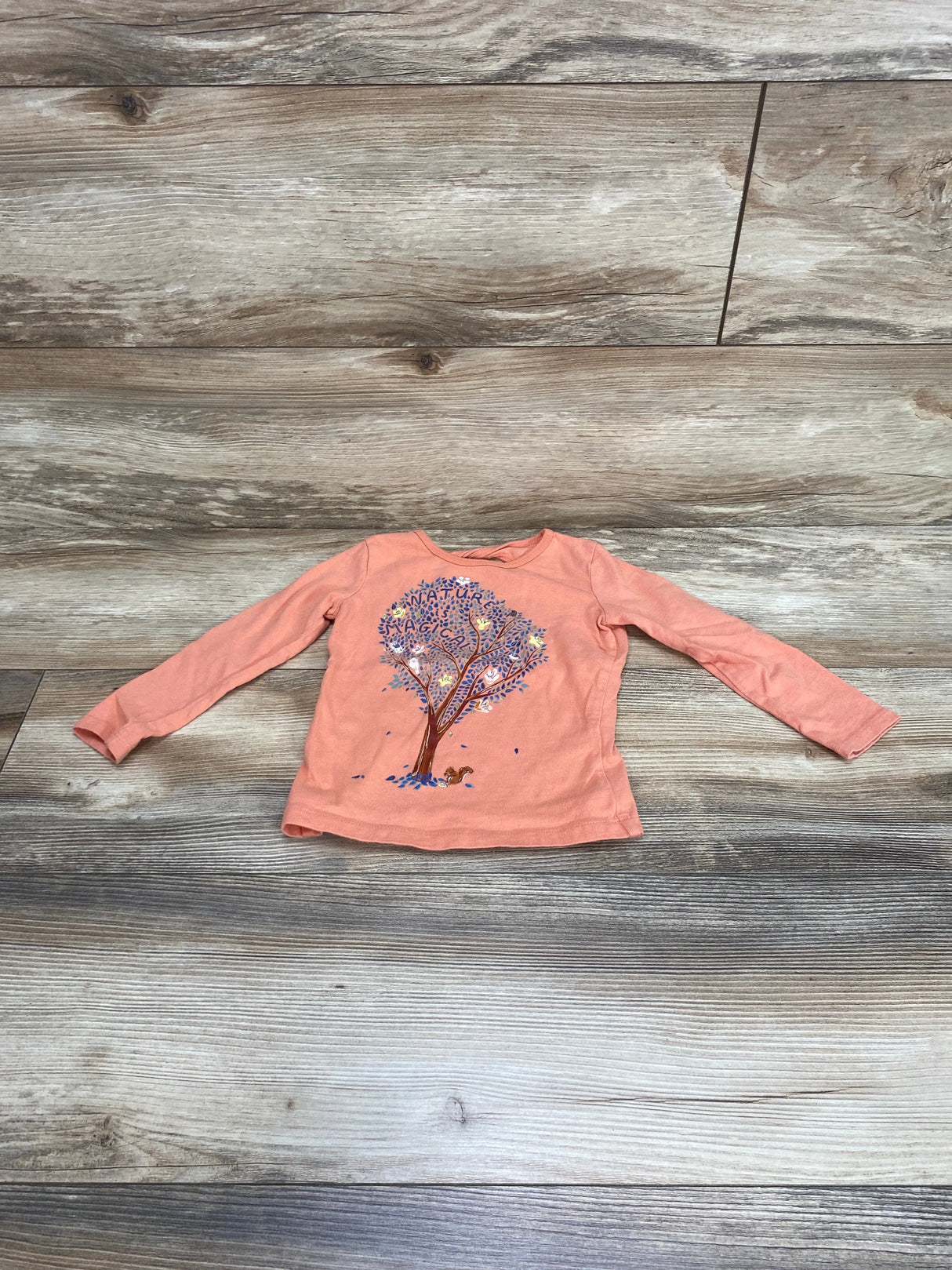 Carter's Nature Tree Graphic Shirt Pink sz 2T