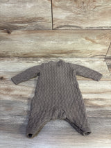 Little Planet Organic Cable Knit Jumpsuit Brown sz Newborn