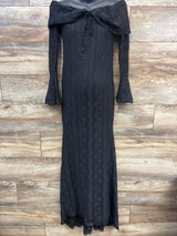 Shein Lace Bump Friendly Photoshoot Dress Black sz Medium