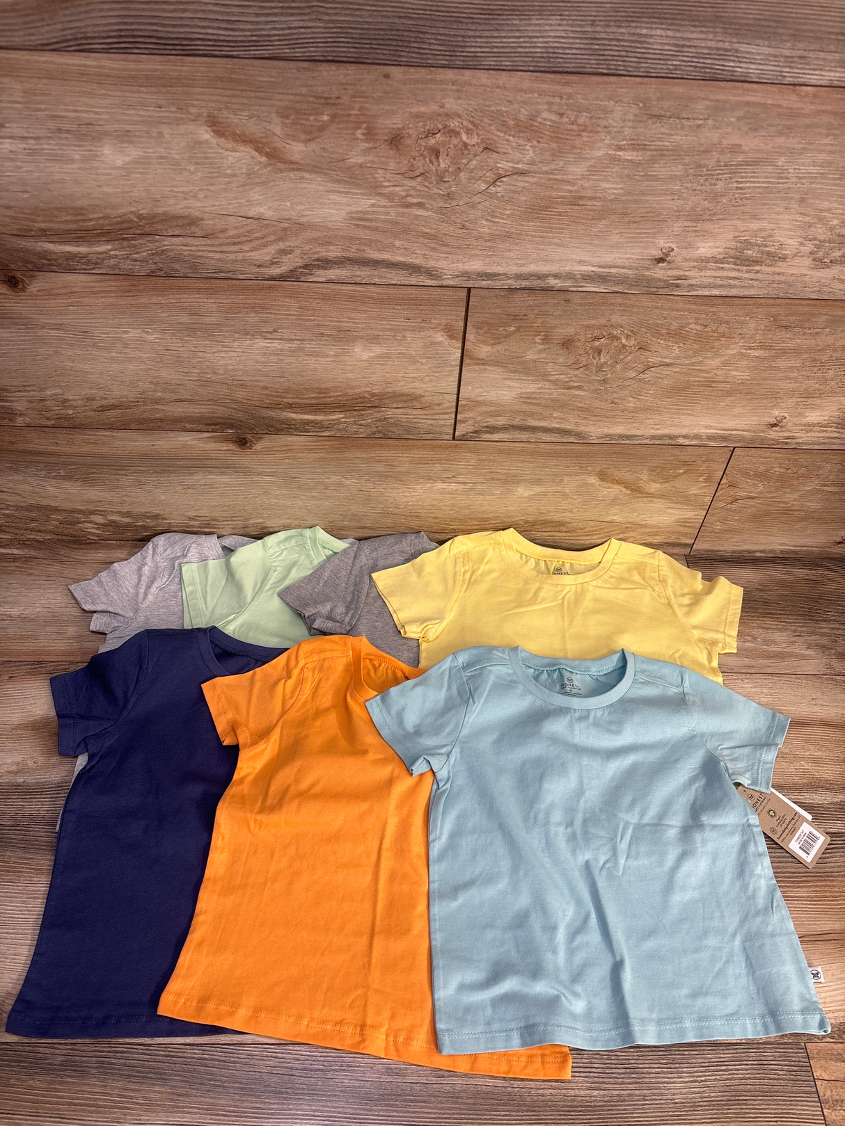 NEW Honest Baby Short Sleeve Shirts 7pk sz 4T