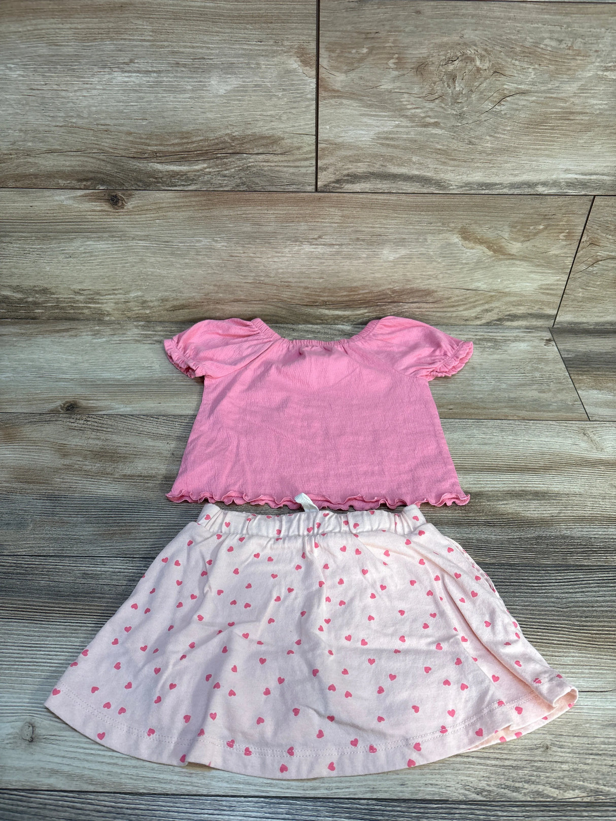 Cat & Jack 2pc Shirt & Bottoms Set Pink sz 2T
