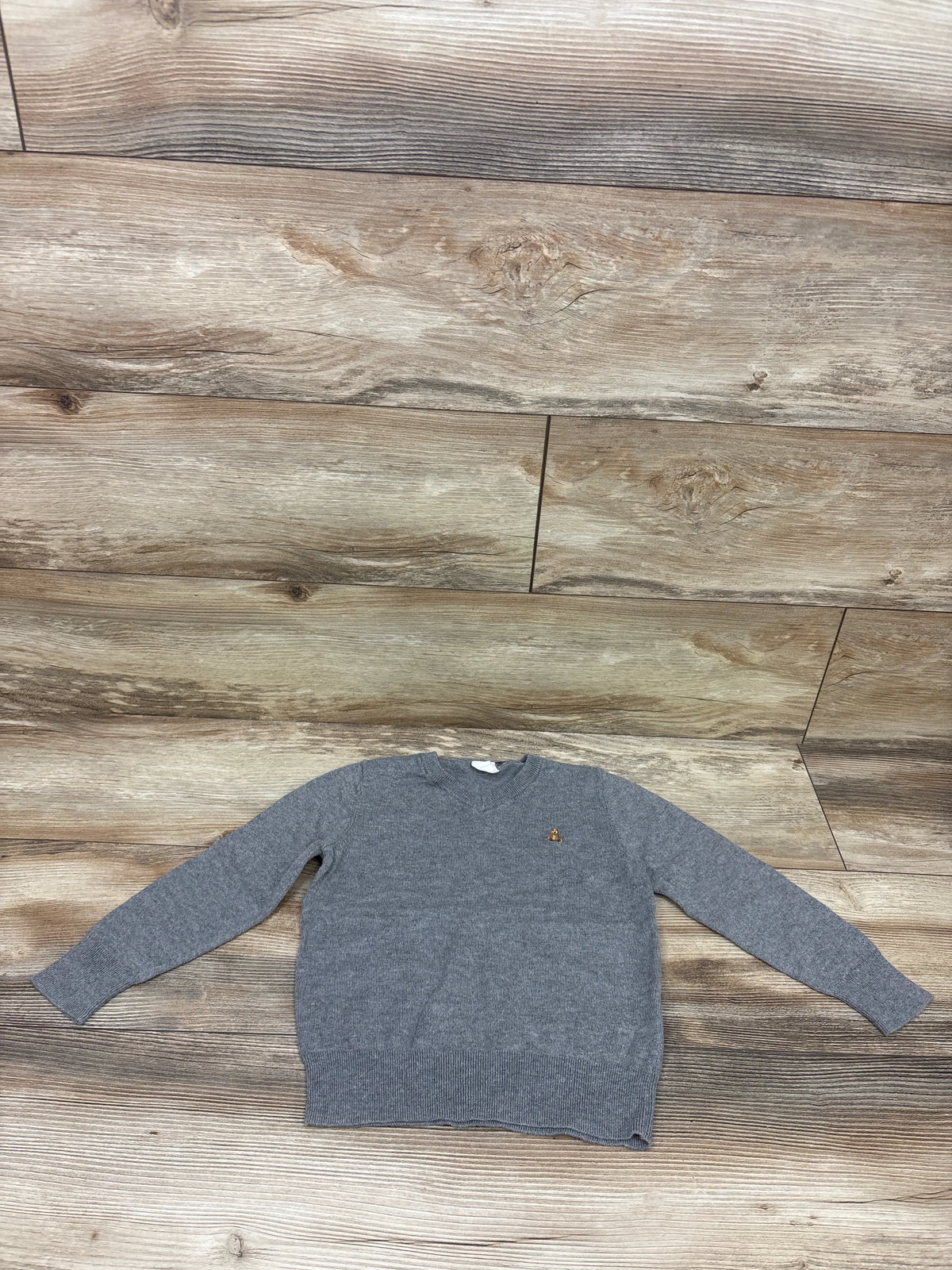 Baby Gap V-Neck Knit Lightweight Sweater Grey sz 4T