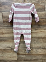 Carter's Striped Penguin Blanket Sleeper Pink sz 18m