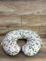 Boppy Nursing Pillow with Pink Garden Slipcover