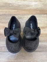 Cat & Jack Kori Lug Sole Mary Jane Flats Black Glitter sz 5c
