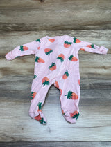 Old Navy Strawberry Print Sleeper Pink sz 0-3m