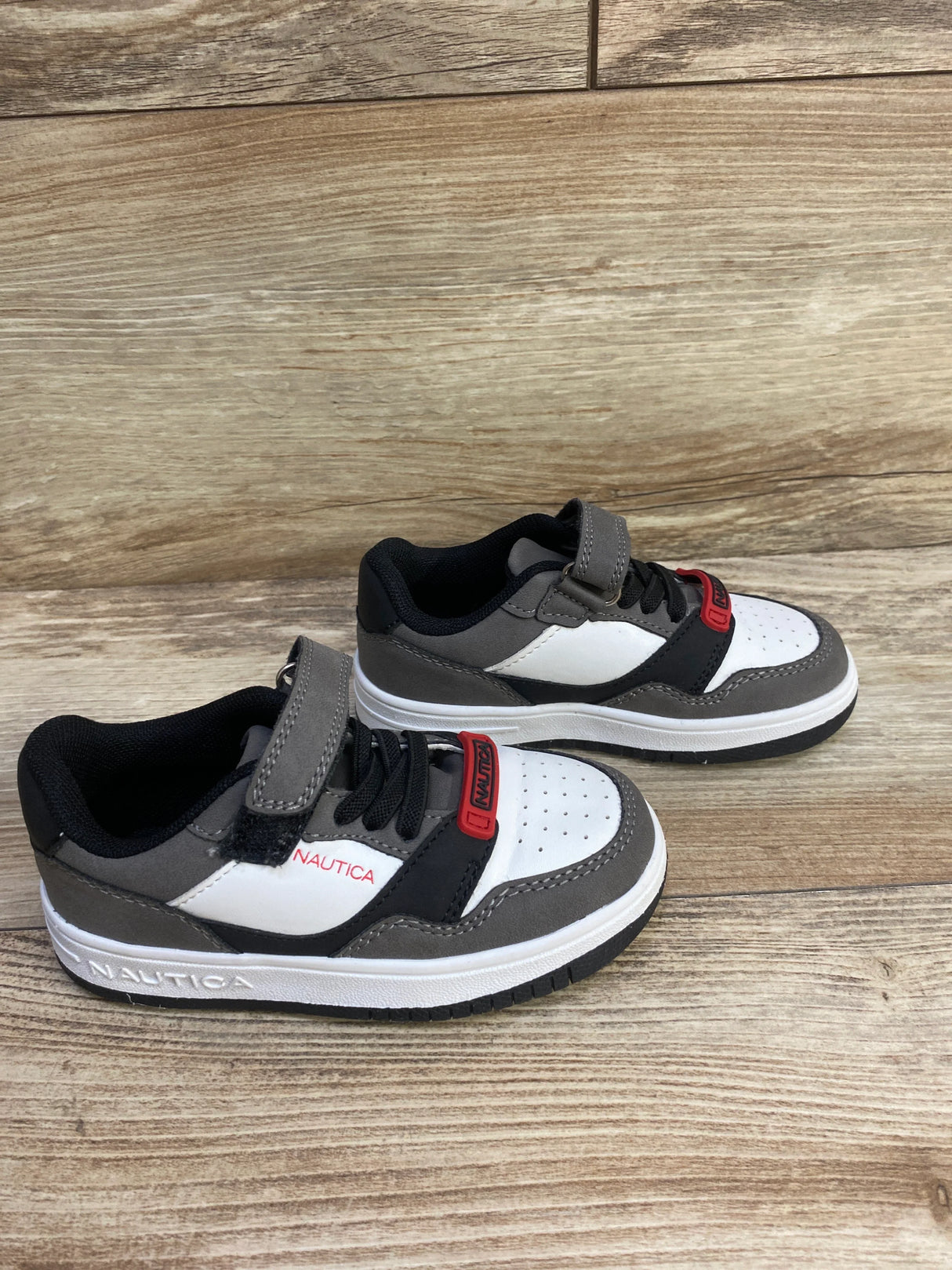 Nautica Hades Sneakers Grey/Red, sz 8c