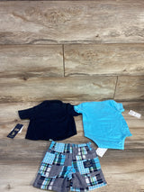 NEW U.S. Polo Assn. 3pc Set Blue sz 3/6m