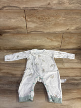 Cherie Kids Cactus Print Footless Kimono Sleeper White sz 3-6m
