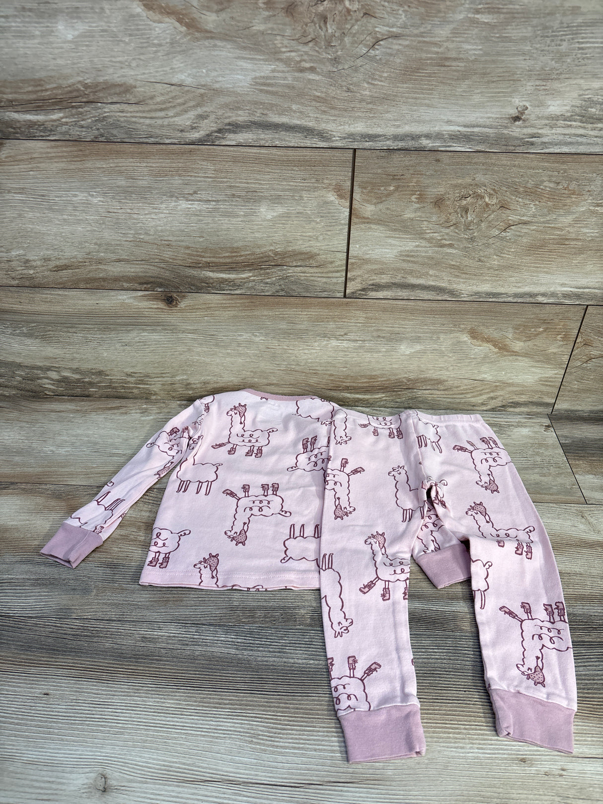 Carter's 2pc Llama Pajama Set Pink sz 3T