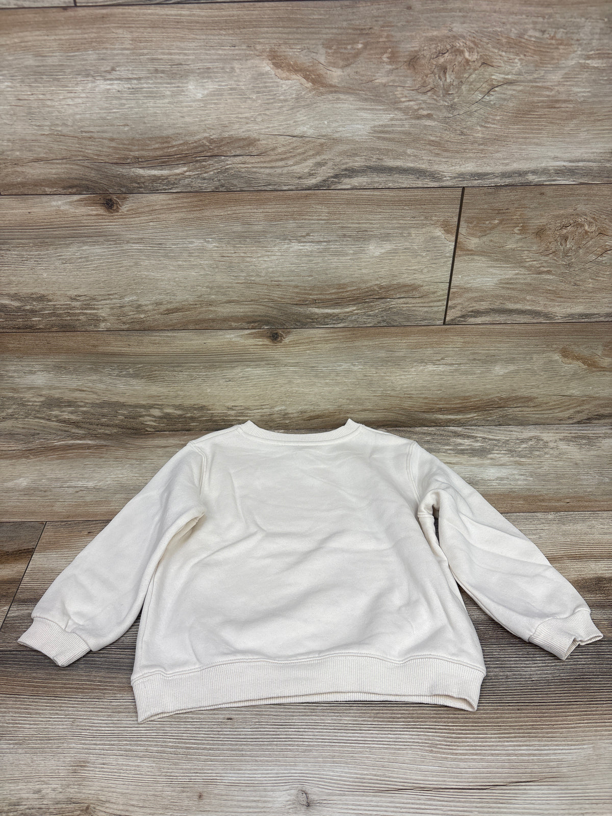H&M Unicorn Flip Sequin Pullover Sweatshirt Ivory sz 5/6T