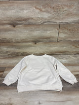 H&M Unicorn Flip Sequin Pullover Sweatshirt Ivory sz 5/6T