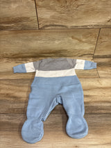 Shein Vintaside Knit Footed Coverall Blue sz 0-1m