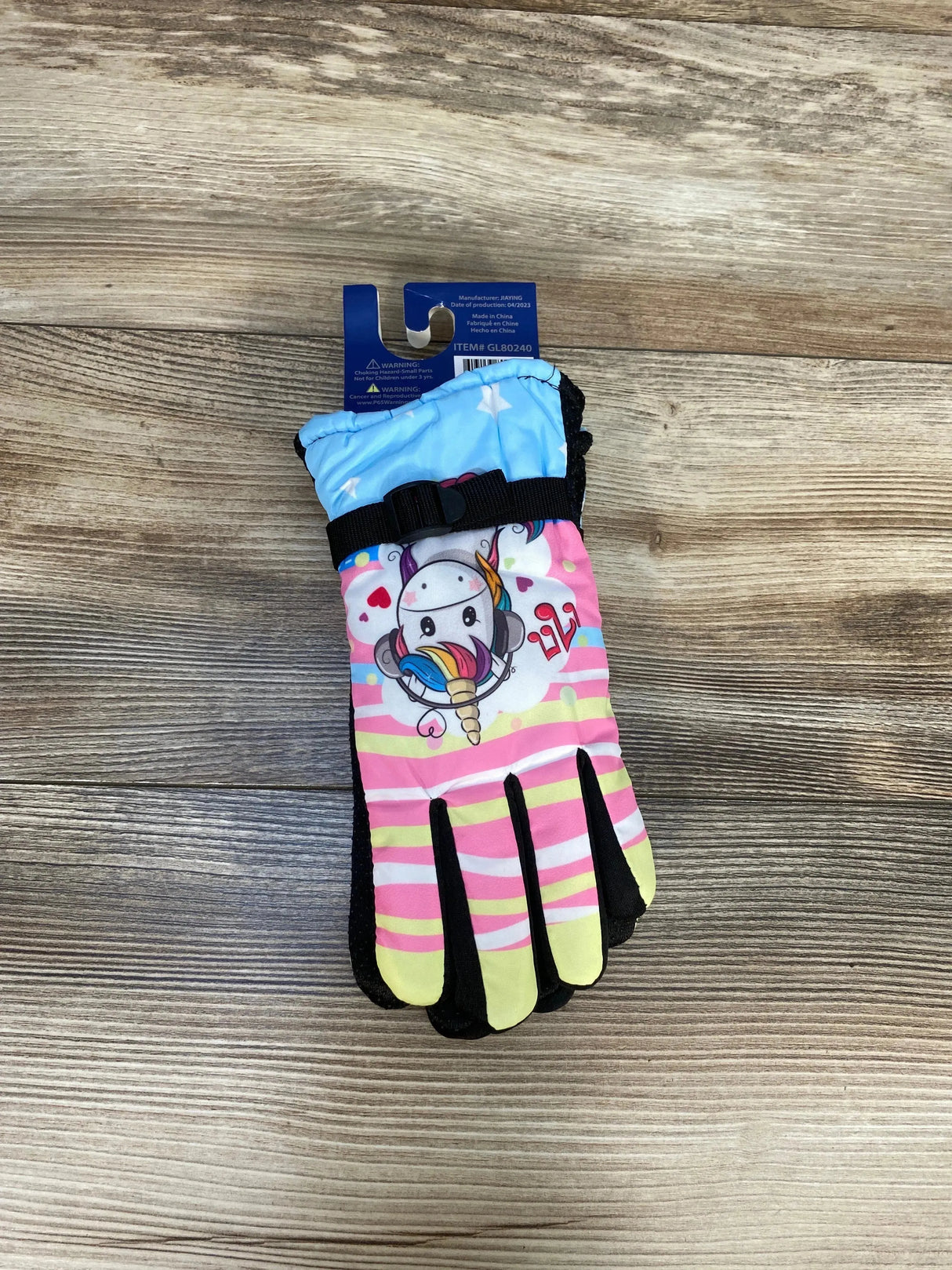 NEW ThermaWear Kid's Pink Unicorn Winter Ski Gloves