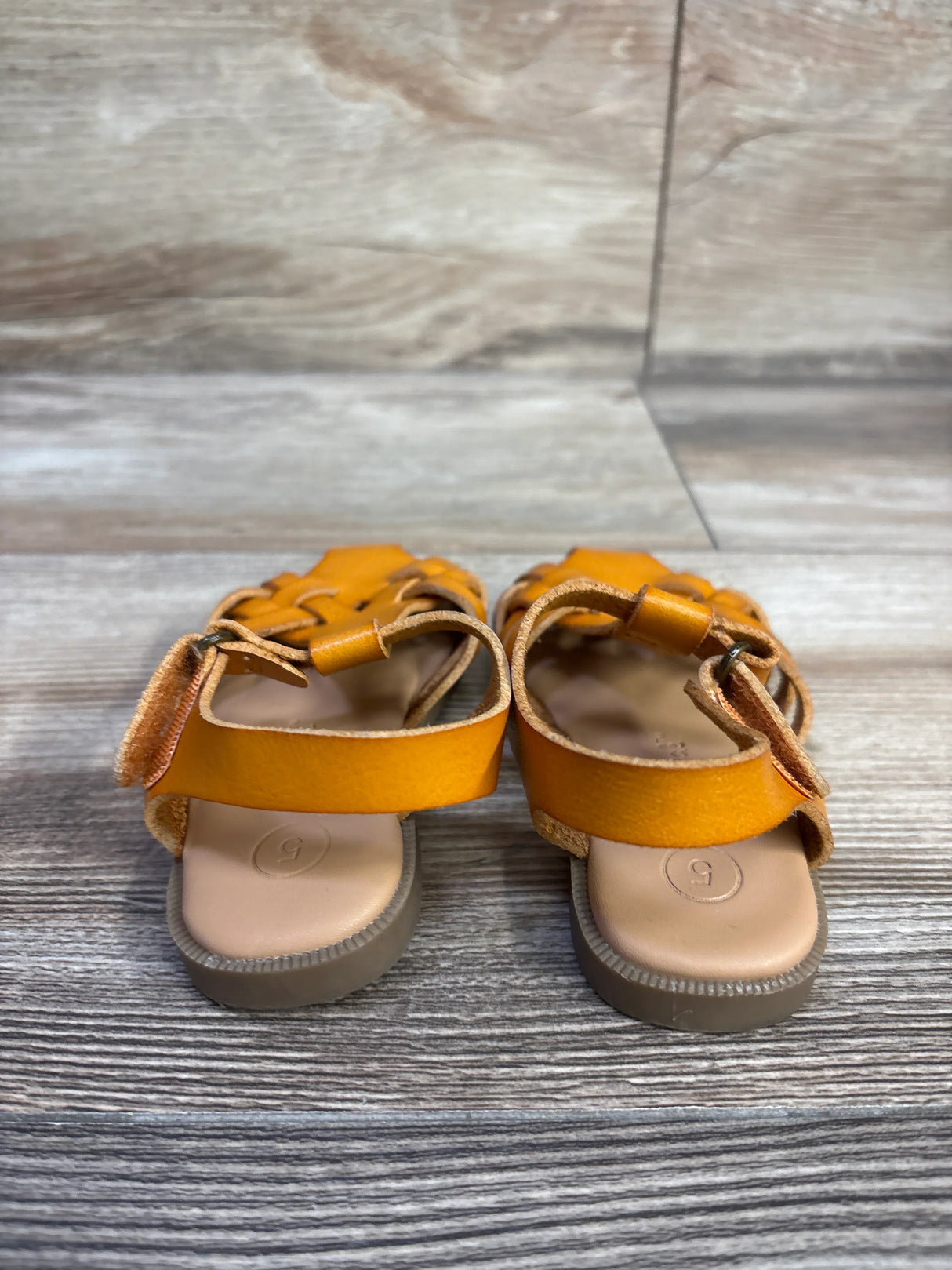 Cat & Jack Ella Ankle Strap Sandal Cognac sz 5c