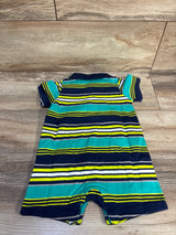 NWOT Simple Joys Striped Polo Shortie Romper Navy sz 12m