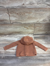 Carter's Knit Button-Up Hooded Cardigan Orange sz 3m