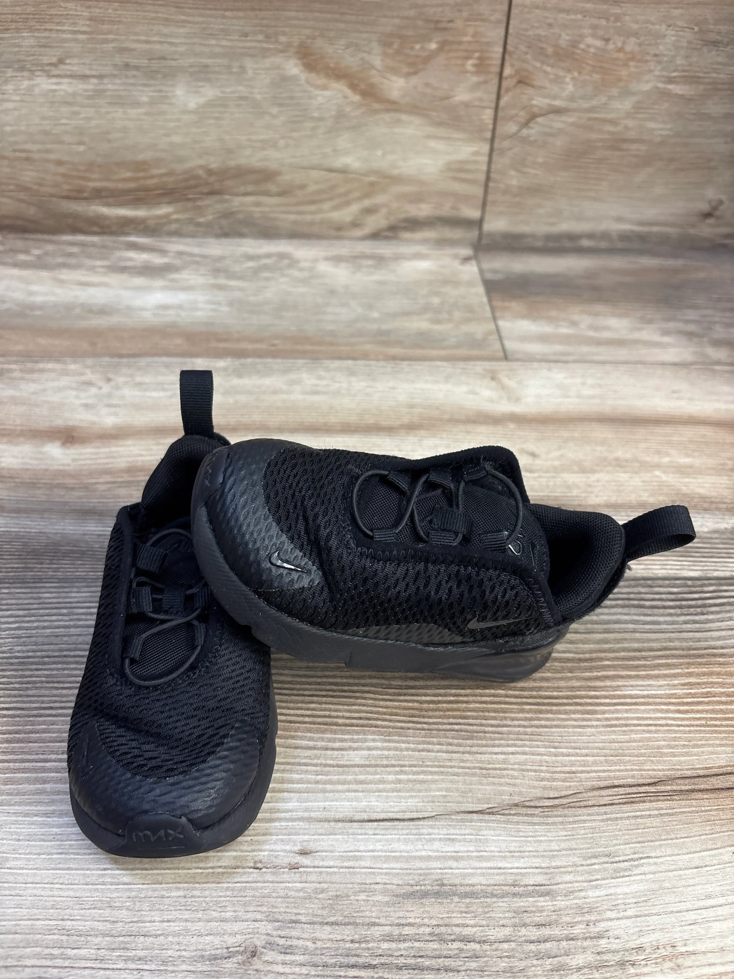 Nike Air Max 270 TD 'Triple Black' Sneakers sz 7c
