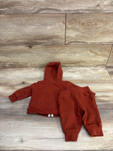 Carter's 2pc Zip-Up Jacket & Pants Set Rust sz 3m