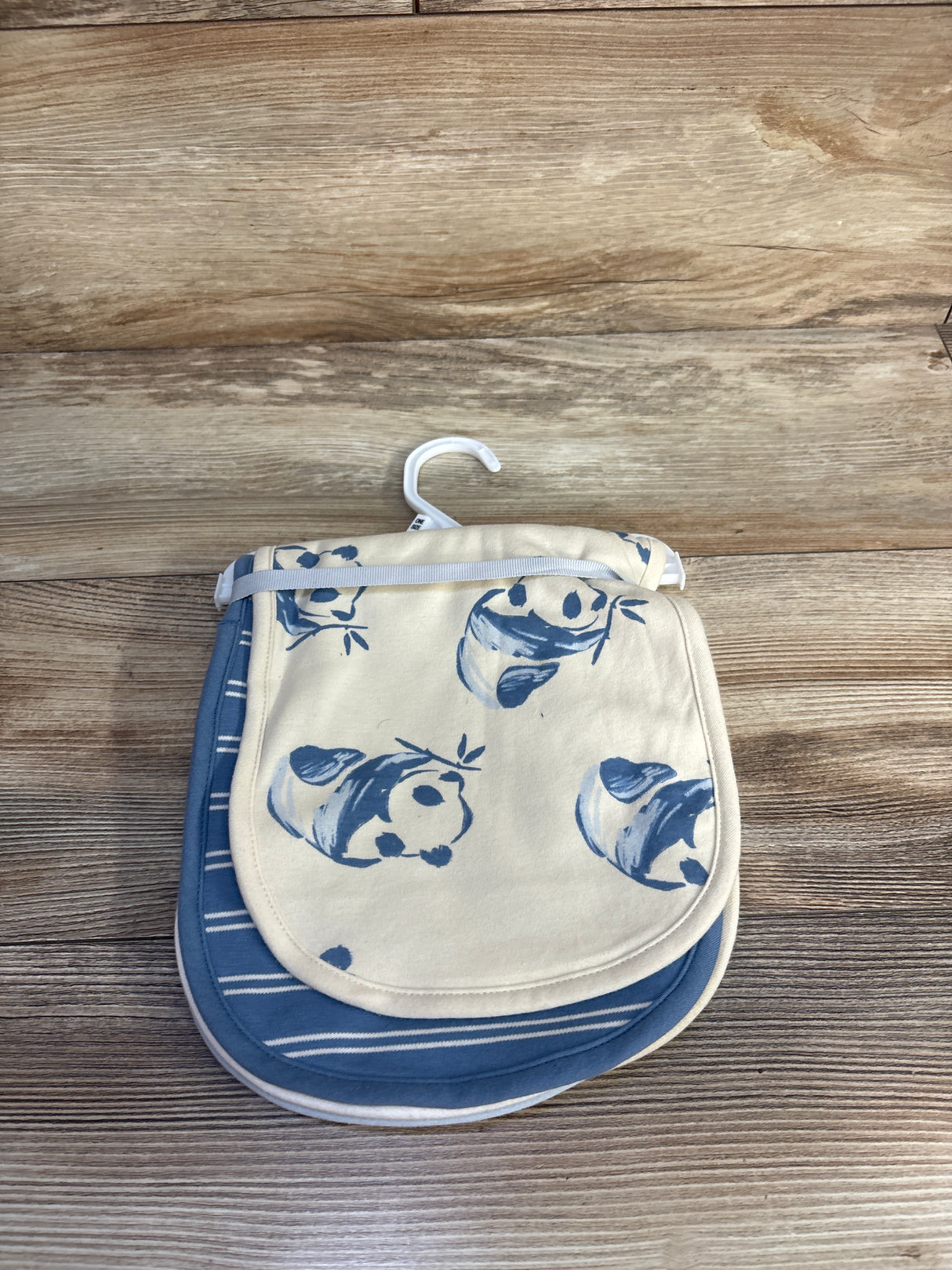 NEW Carter's 4pk Burp Cloths Blue/Ivory