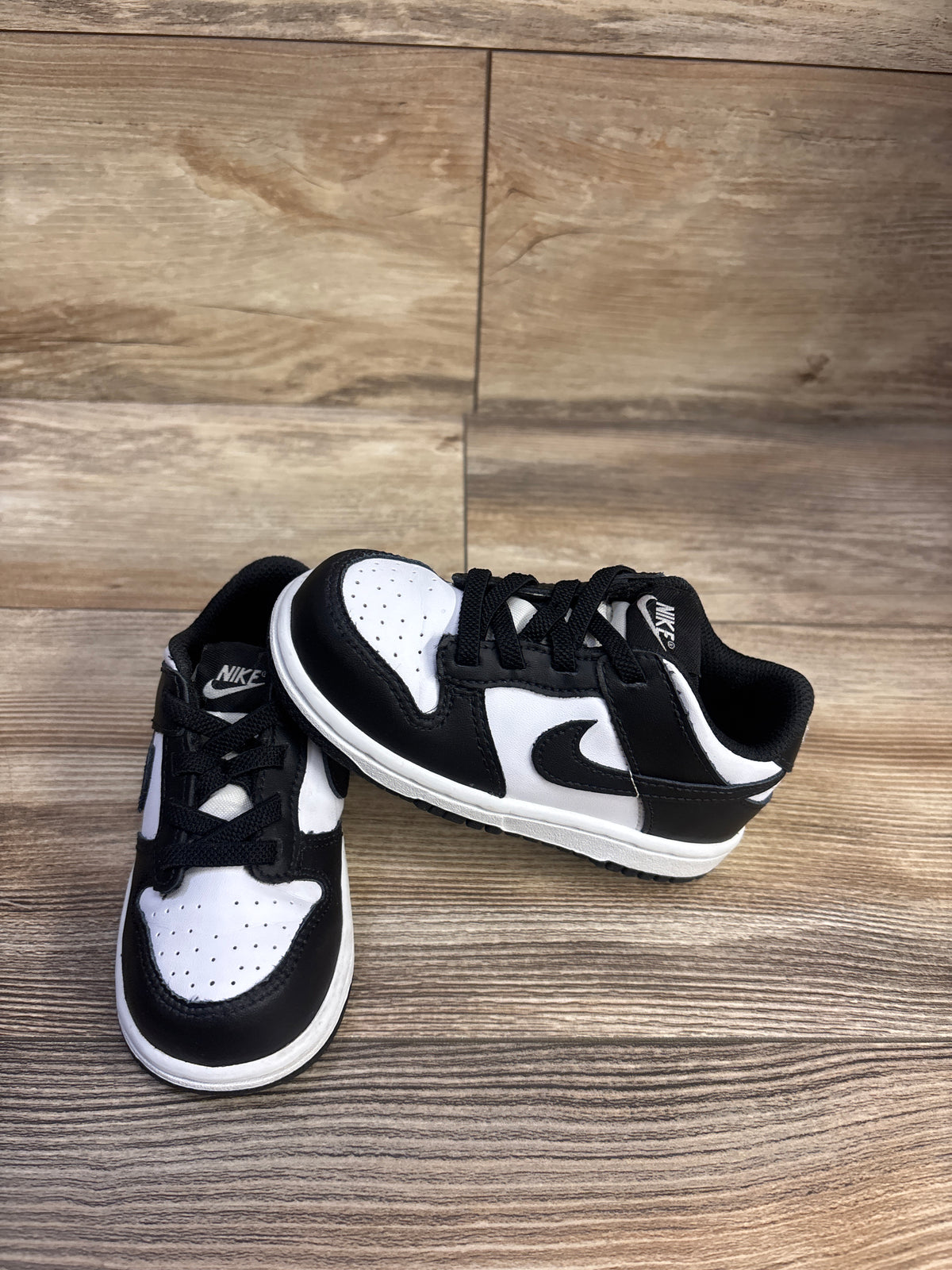 Nike Dunk Low TD 'Black White' Sneakers sz 8c