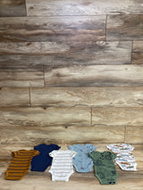 Simple Joys 6pk Crocodile Bodysuit Set White sz Newborn