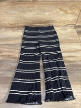Grayson Mini Ribbed Striped Flare Leggings Grey sz 3T