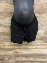 NWOT Gap Maternity Linen-Blend Shorts Black sz XS