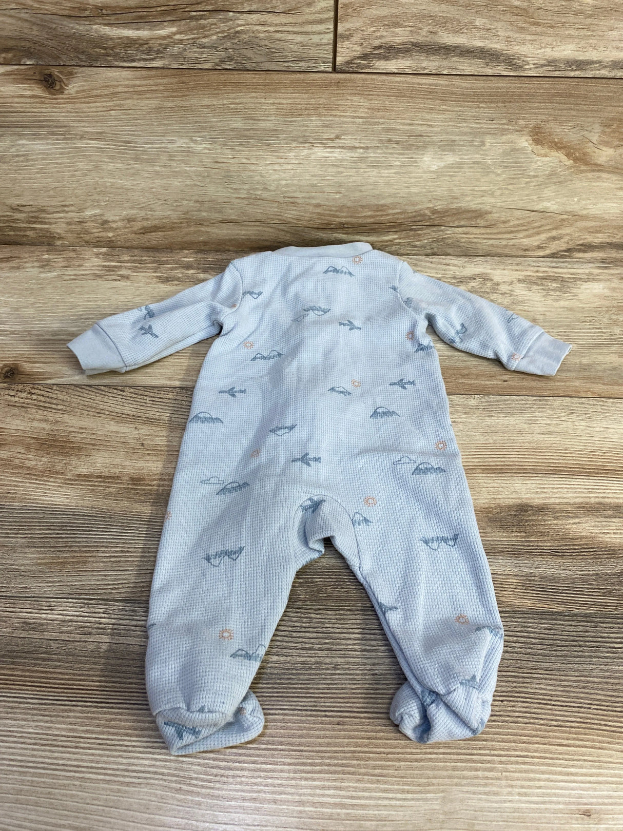 Just One You Mountain Print Sleeper Blue sz 3m