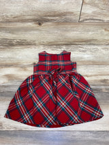 Carter's Sleeveless Plaid Dress Red sz 2T
