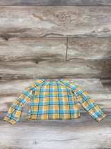 Cat & Jack Plaid Top Green/Yellow sz 5T