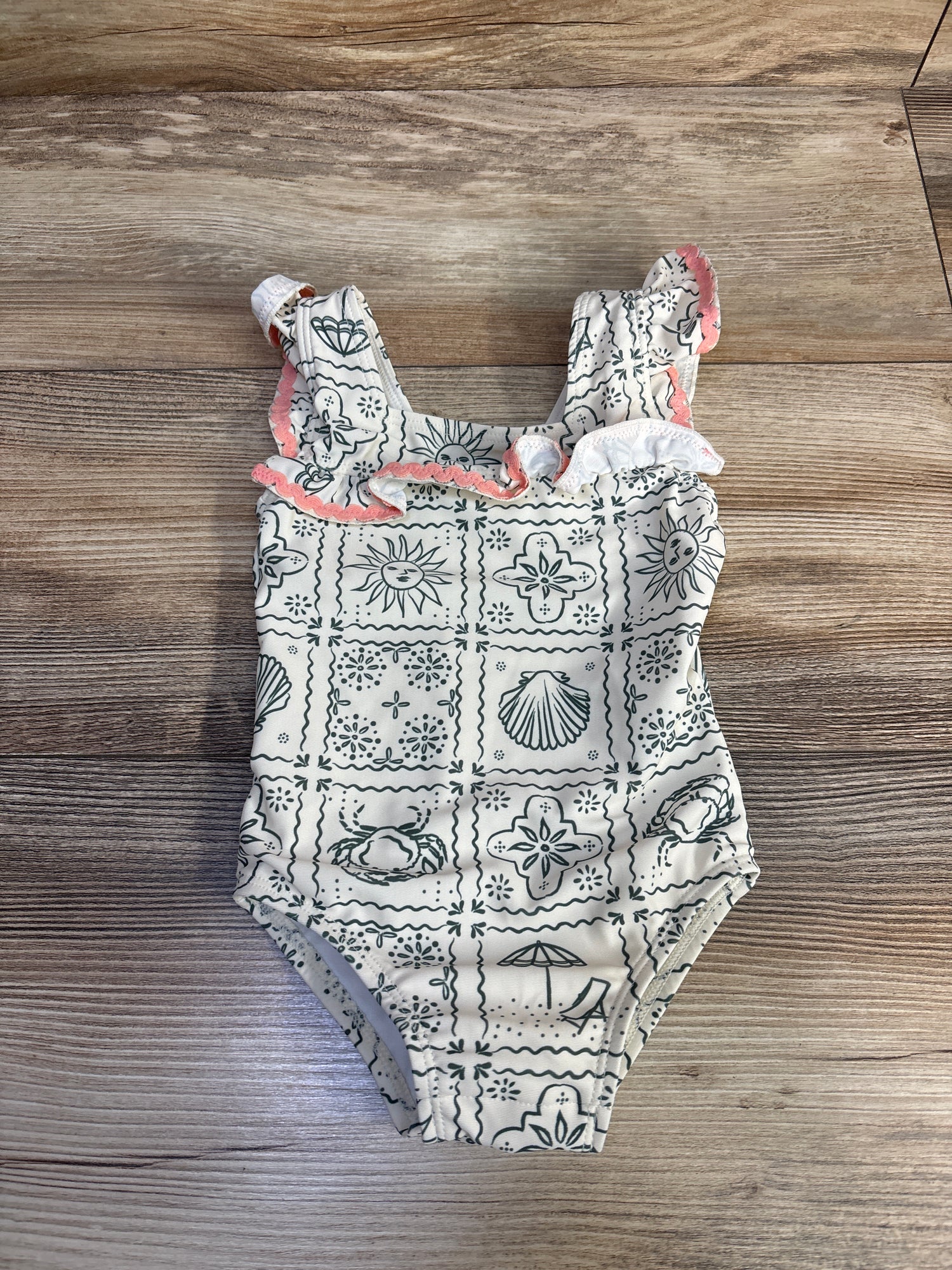 Modern Moments 1pc Swimsuit Ivory sz 12m