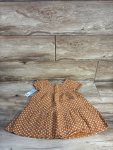 NEW Cat & Jack Floral Dress Brown sz 2T