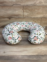Boppy Nursing Pillow with Pink Garden Slipcover