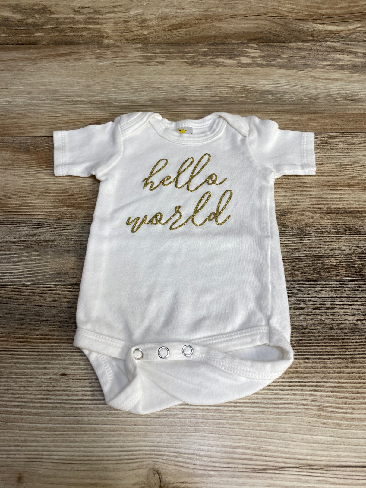 Laughing Giraffe Hello World Onesie White sz 0-3m