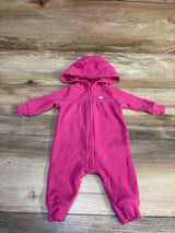 Carter's Waffle Knit Hooded Coverall Pink sz Newborn