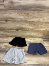 H&M 3pk Drawstring Shorts Black sz 2T