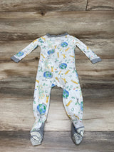 Burt's Bees Baby Organic Learn the Globe Sleeper White sz 6-9m