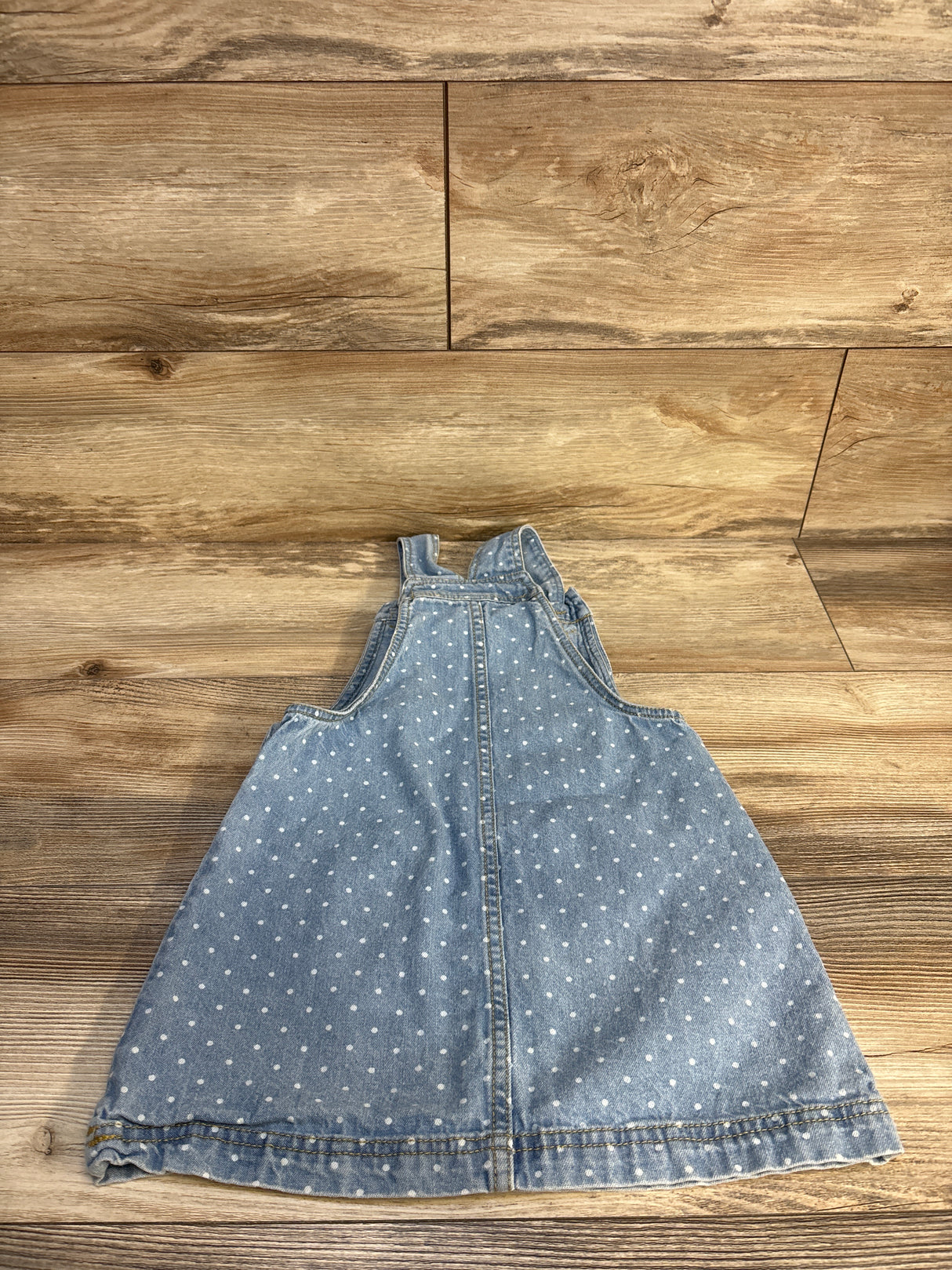 Max Studio Polka Dot Denim Skirtall Blue sz 5T