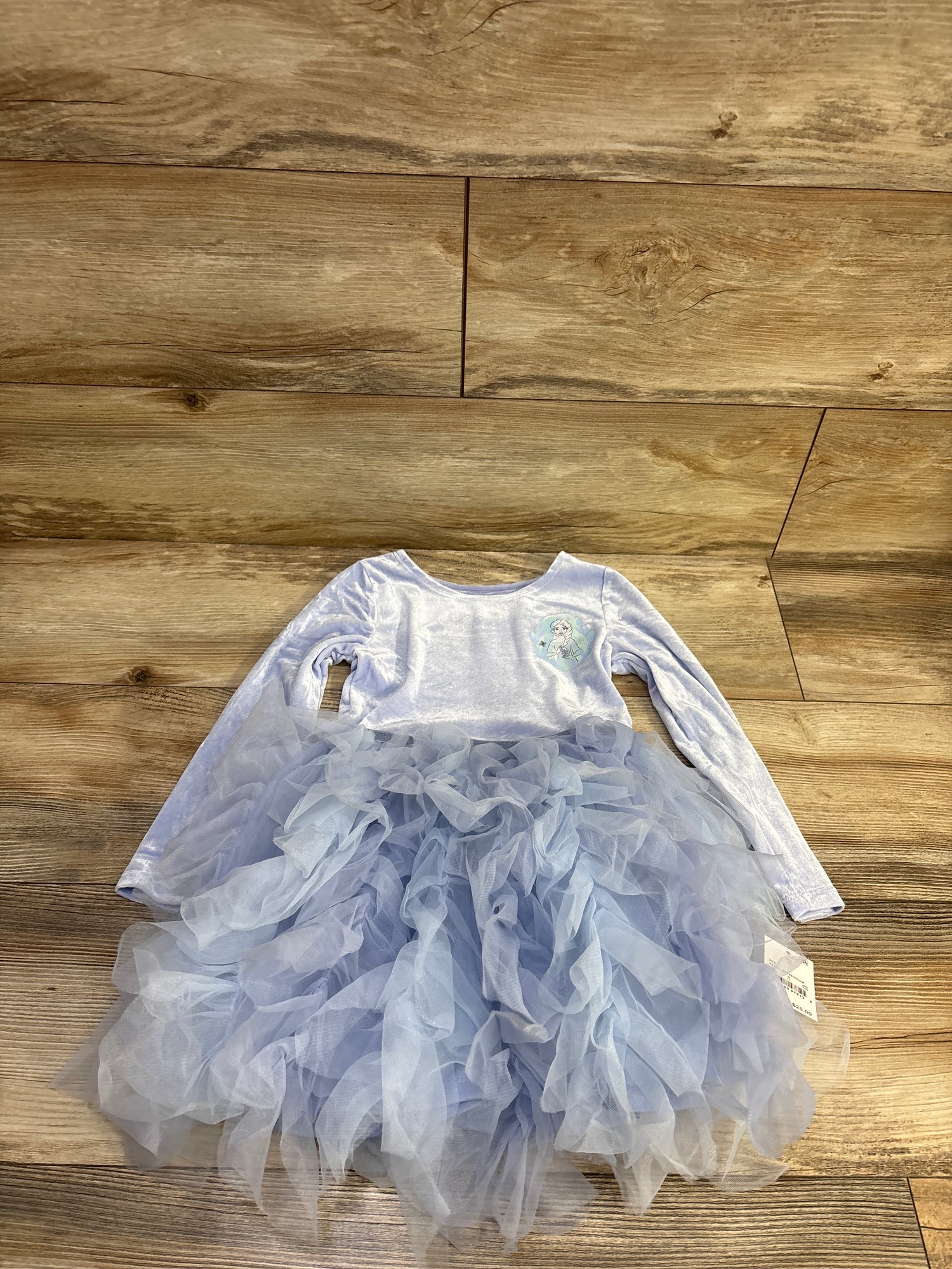 NEW Disney Frozen Long Sleeve Ballerina Tulle Dress Blue sz 4T
