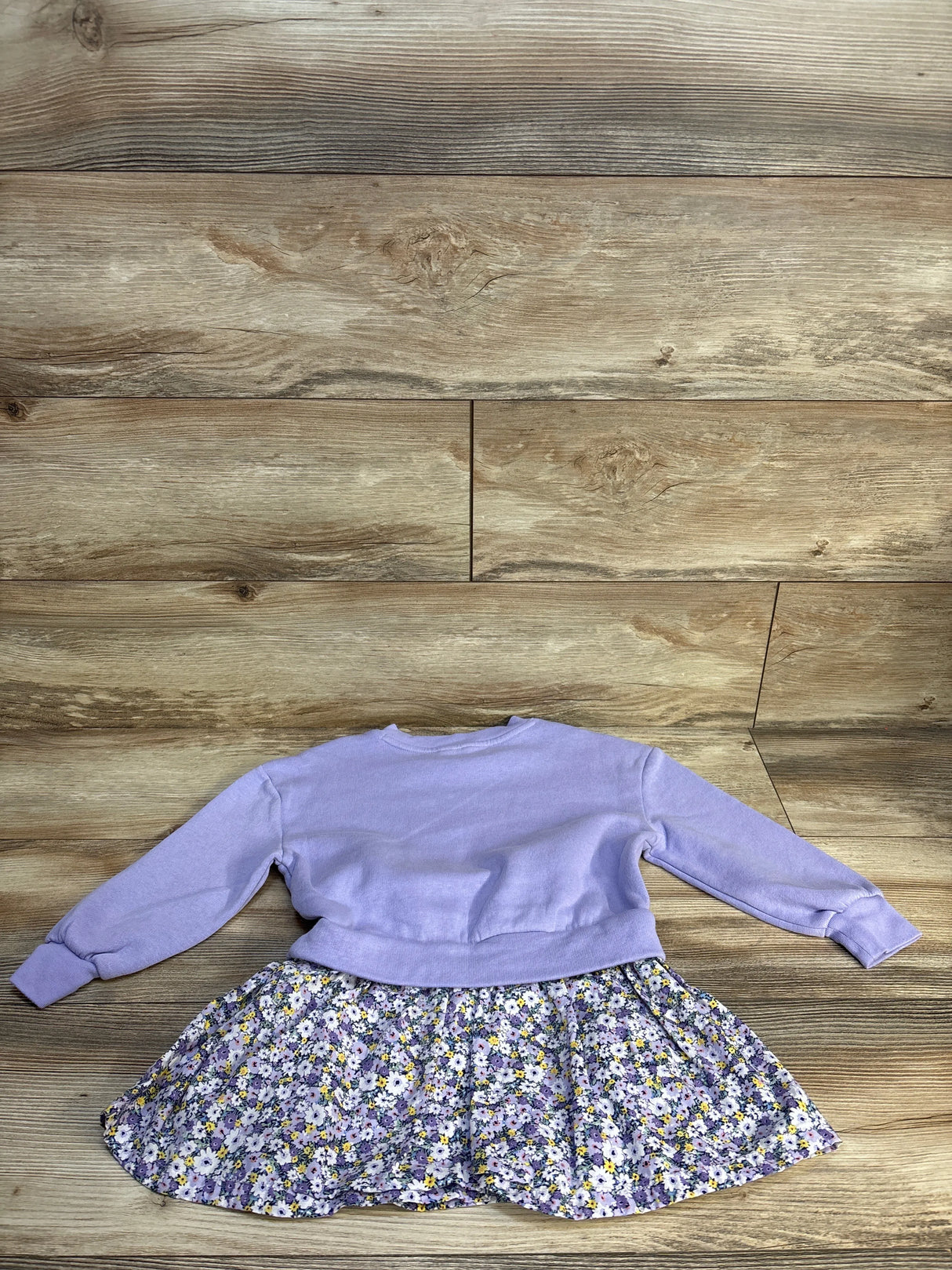 Baby Gap Floral Sweater Knit Tunic Lilac sz 4-5T