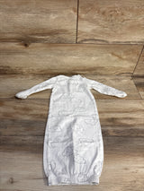 Carter's Cloud Print Sleeper Gown White sz 3m