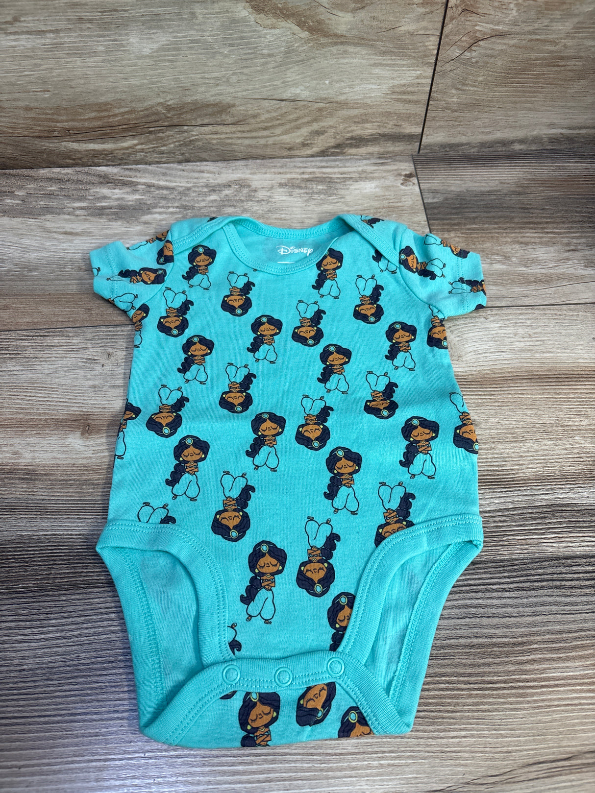 Amazon Essentials x Disney Princess Jasmine Bodysuit Teal sz 6m