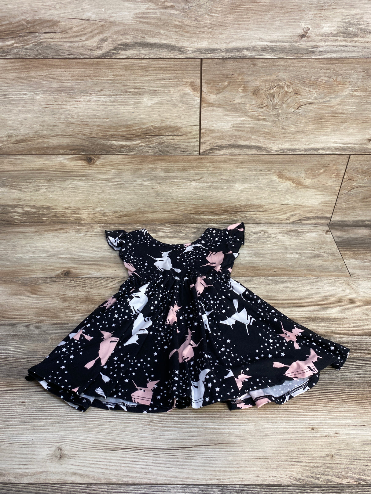 Dot Dot Smile Witch Print Twirl Dress Black sz 12-24m