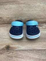 Crocs Kids' Crocband Clog Navy/Ice Blue 4c/5c