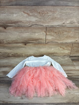 Disney Moana Long Sleeve Lace Tulle Dress White sz 3T