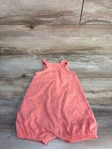 Carter's Button-Front Shortie Romper Coral sz 9m