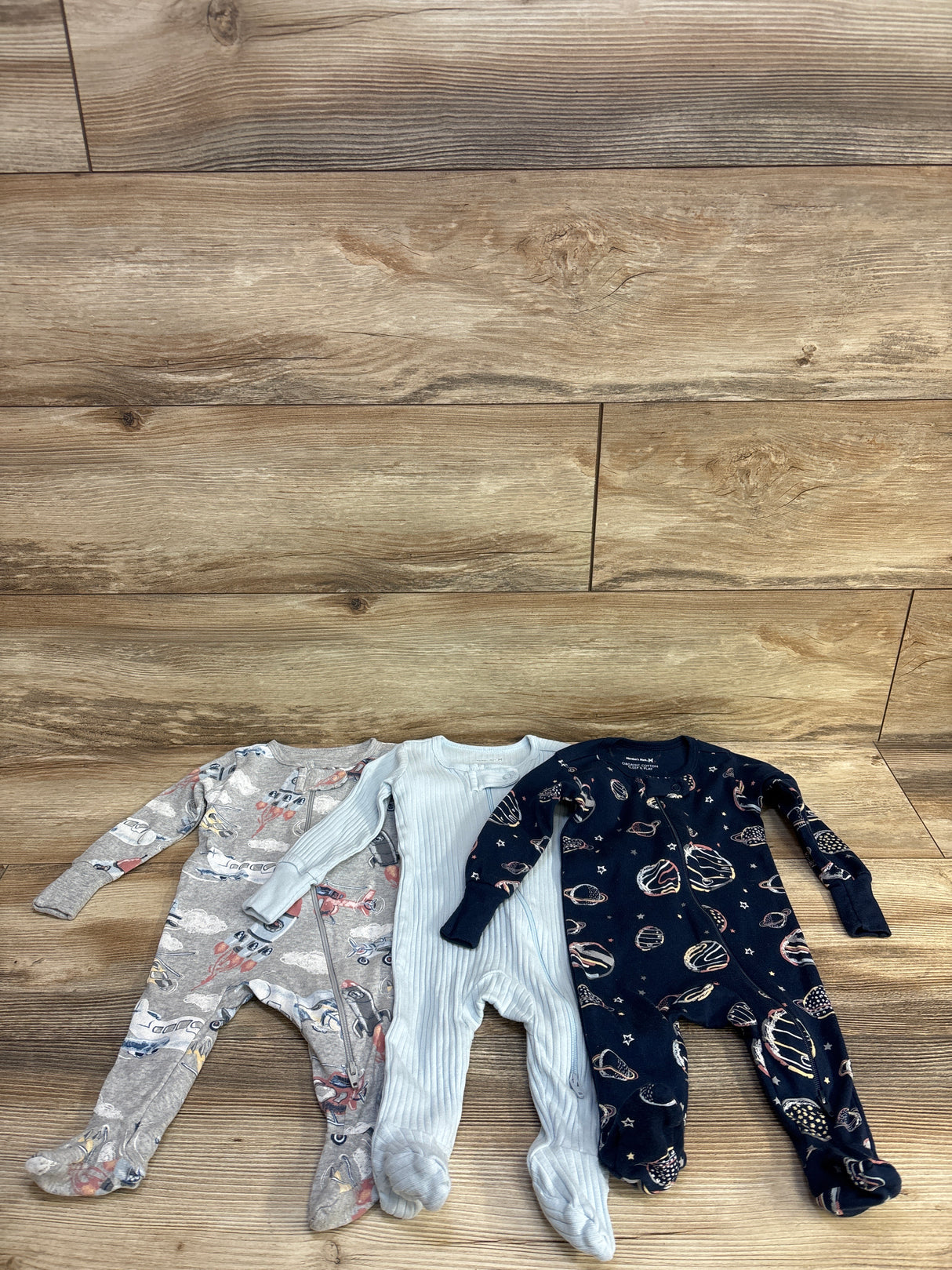 Members Mark 3pk Space Sleeper Navy sz 3m