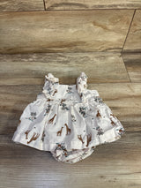 Just One You Giraffe Bodysuit Dress White sz 3m