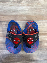 Marvel Spider-Man Light Up Flip Flop Sandals Blue sz 5-6c